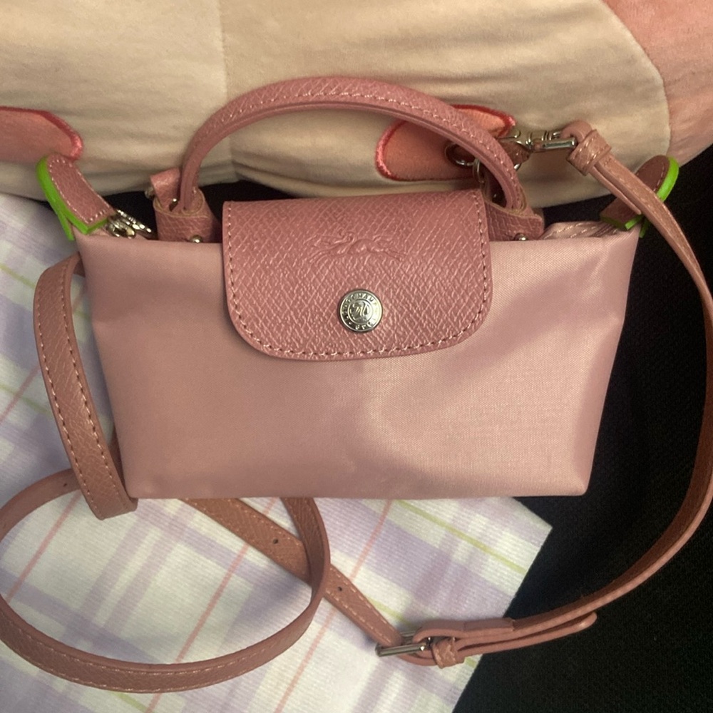 Longchamp Le Pliage Mini Pink Canvas Tote